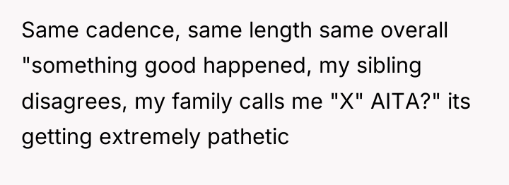 Same cadence, same length same overall "something good happened, my...