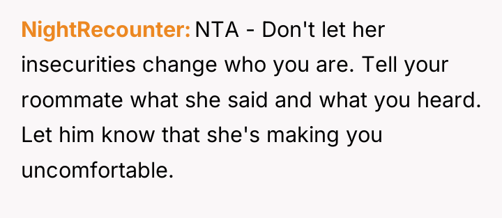 NightRecounter NTA - Don't let her insecurities change who you...