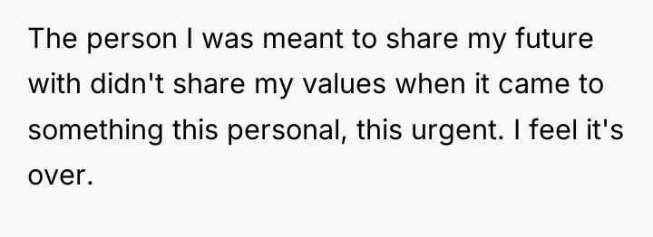 The person I was meant to share my future with...