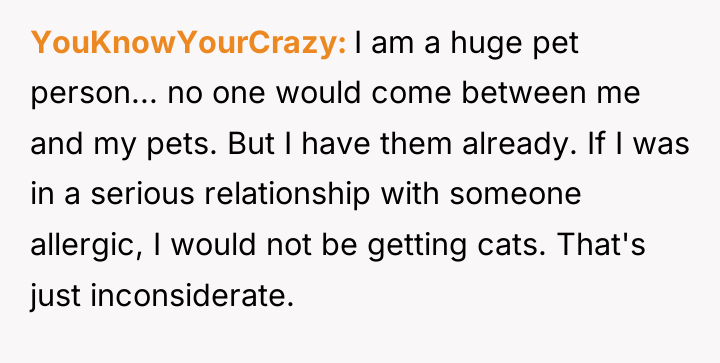 YouKnowYourCrazy I am a huge pet person... no one would...