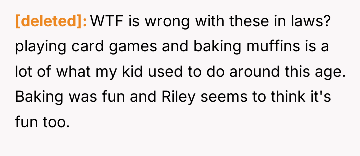 [deleted] WTF is wrong with these in laws? playing card...