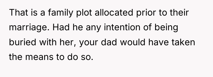 That is a family plot allocated prior to their marriage....