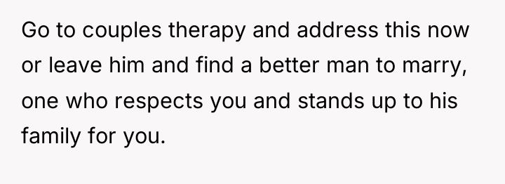 Go to couples therapy and address this now or leave...