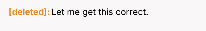 [deleted] Let me get this correct.