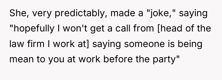 She, very predictably, made a "joke," saying "hopefully I won't...