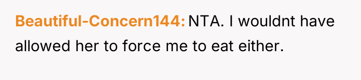 Beautiful-Concern144 NTA. I wouldnt have allowed her to force me...