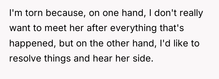 I'm torn because, on one hand, I don't really want...