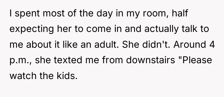 I spent most of the day in my room, half...