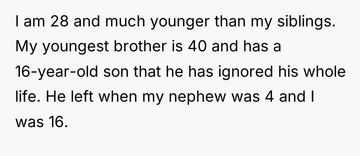 I am 28 and much younger than my siblings. My...