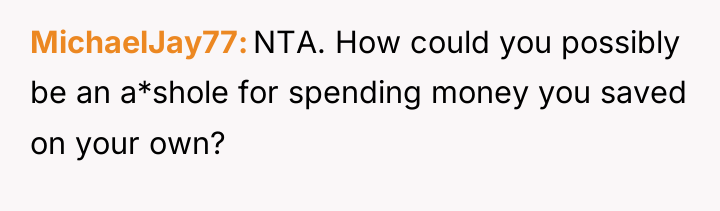 MichaelJay77 NTA. How could you possibly be an a*shole for...
