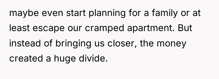 maybe even start planning for a family or at least...