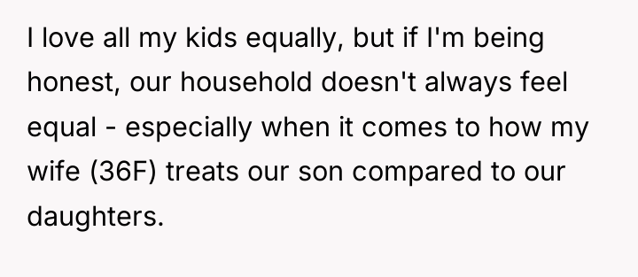 I love all my kids equally, but if I'm being...