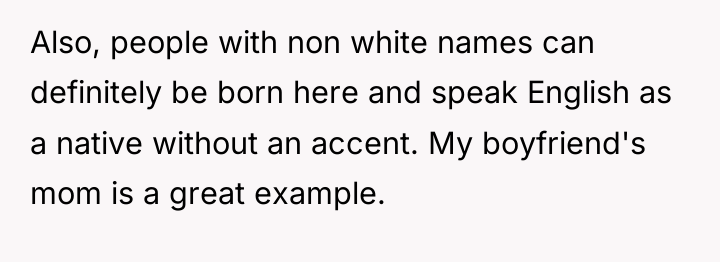 Also, people with non white names can definitely be born...