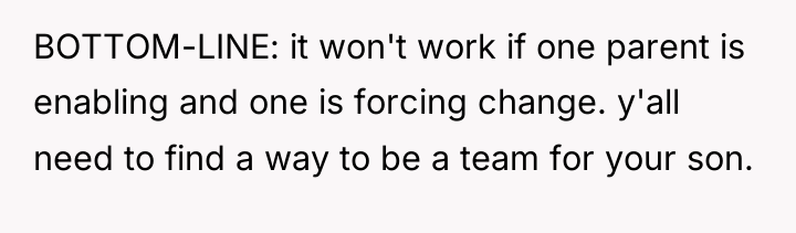BOTTOM-LINE: it won't work if one parent is enabling and...