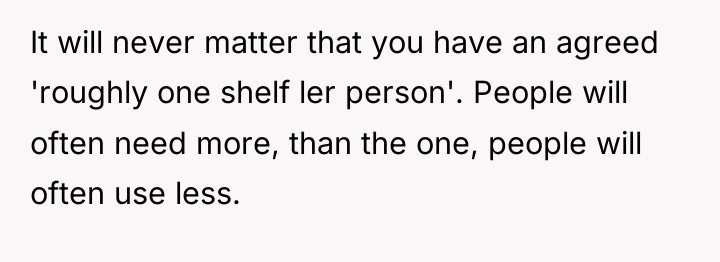 It will never matter that you have an agreed 'roughly...