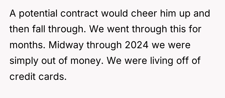 A potential contract would cheer him up and then fall...
