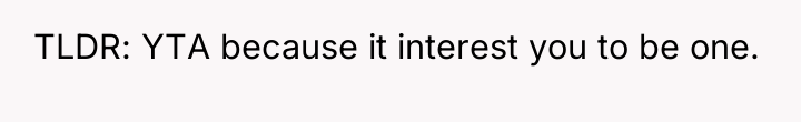 TLDR: YTA because it interest you to be one.