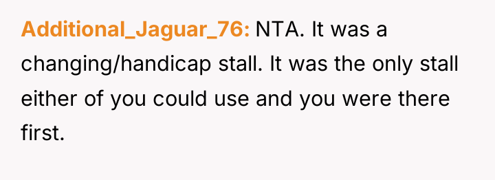 Additional_Jaguar_76 NTA. It was a changing/handicap stall. It was the...