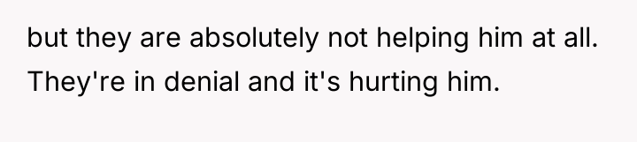 but they are absolutely not helping him at all. They're...