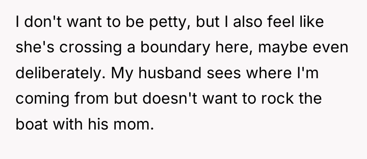 I don't want to be petty, but I also feel...
