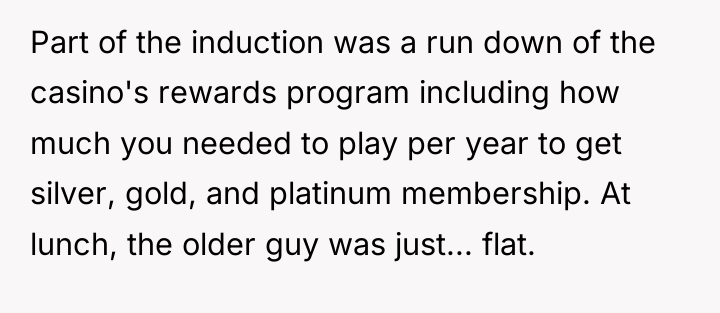 Part of the induction was a run down of the...