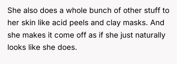 She also does a whole bunch of other stuff to...