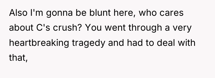 Also I'm gonna be blunt here, who cares about C's...