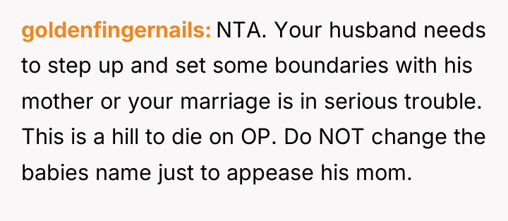 goldenfingernails NTA. Your husband needs to step up and set...