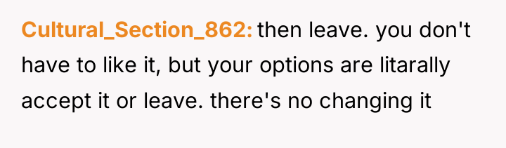 Cultural_Section_862 then leave. you don't have to like it, but...