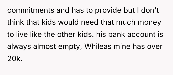 commitments and has to provide but I don't think that...