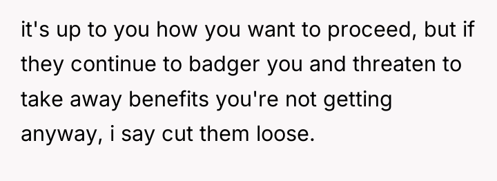 it's up to you how you want to proceed, but...