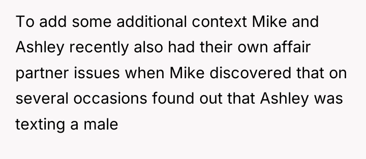 To add some additional context Mike and Ashley recently also...
