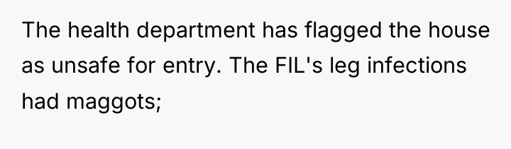 The health department has flagged the house as unsafe for...
