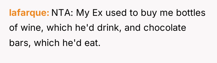 lafarque NTA: My Ex used to buy me bottles of...