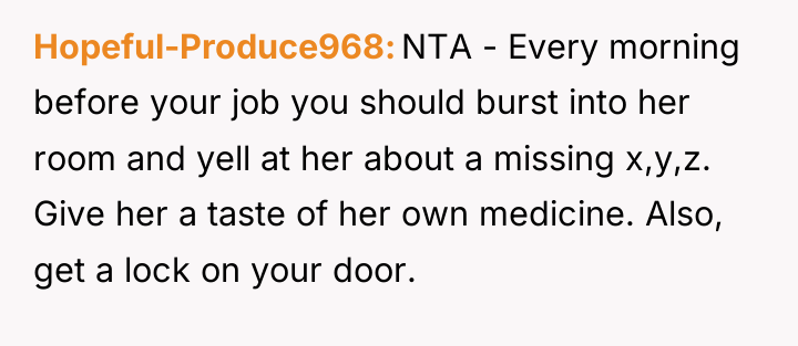 Hopeful-Produce968 NTA - Every morning before your job you should...