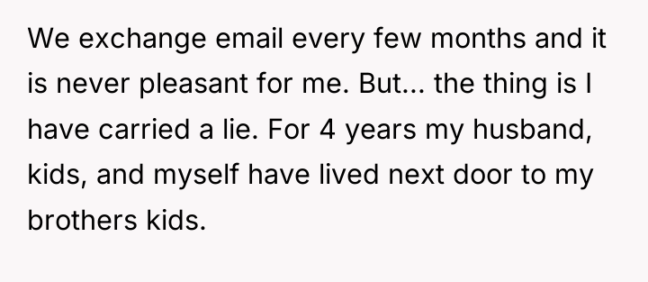 We exchange email every few months and it is never...