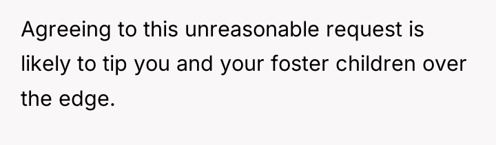 Agreeing to this unreasonable request is likely to tip you...