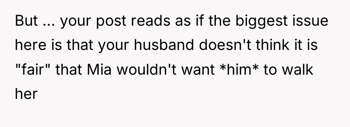 But ... your post reads as if the biggest issue...
