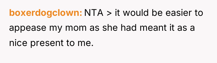boxerdogclown NTA > it would be easier to appease my...