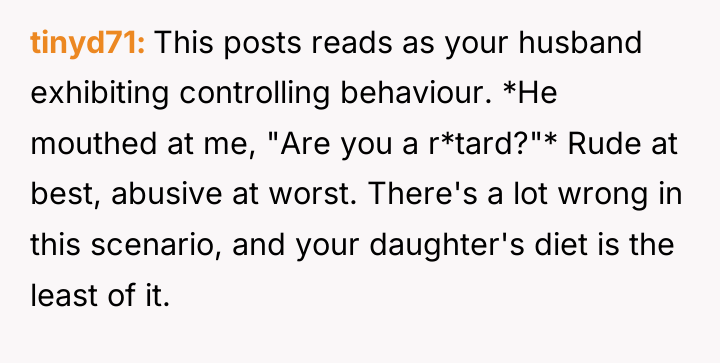 tinyd71 This posts reads as your husband exhibiting controlling behaviour....
