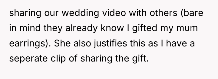 sharing our wedding video with others (bare in mind they...