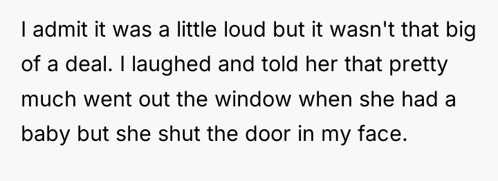 I admit it was a little loud but it wasn't...