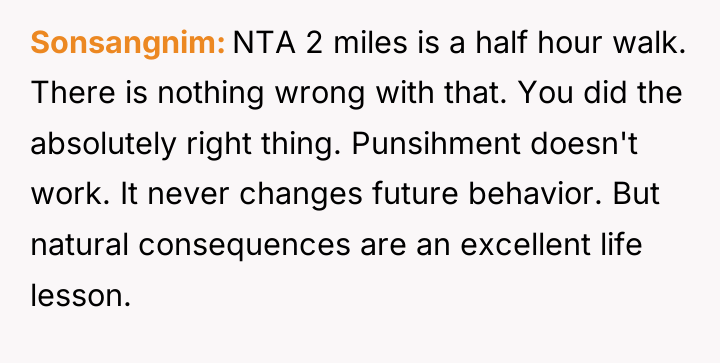 Sonsangnim NTA 2 miles is a half hour walk. There...