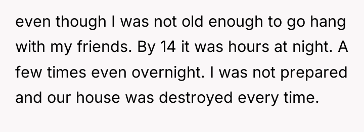 even though I was not old enough to go hang...