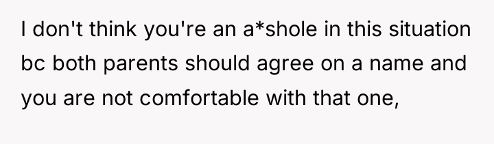 I don't think you're an a*shole in this situation bc...