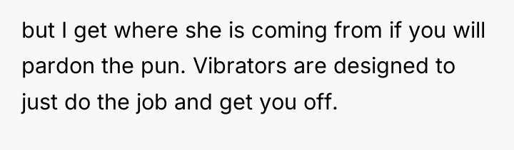 but I get where she is coming from if you...