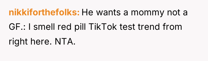 nikkiforthefolks He wants a mommy not a GF.: I smell...