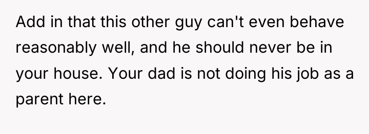 Add in that this other guy can't even behave reasonably...