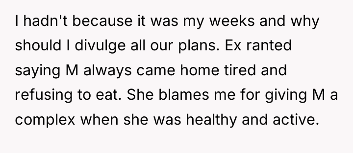 I hadn't because it was my weeks and why should...