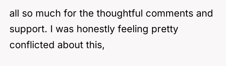 all so much for the thoughtful comments and support. I...